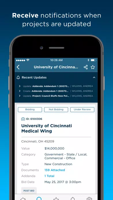 ConstructConnect Contractors Screenshots