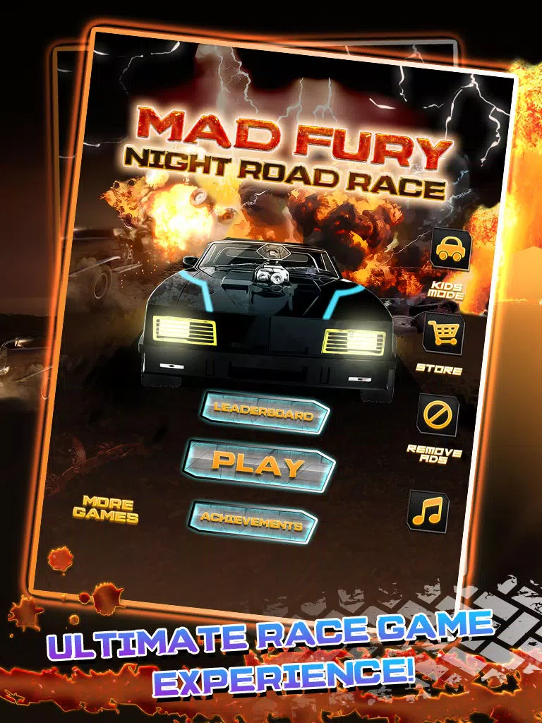 Mad Fury Night Road Race – Max Speed Adrenaline Rush Armor Racing Game iPad 应用截图