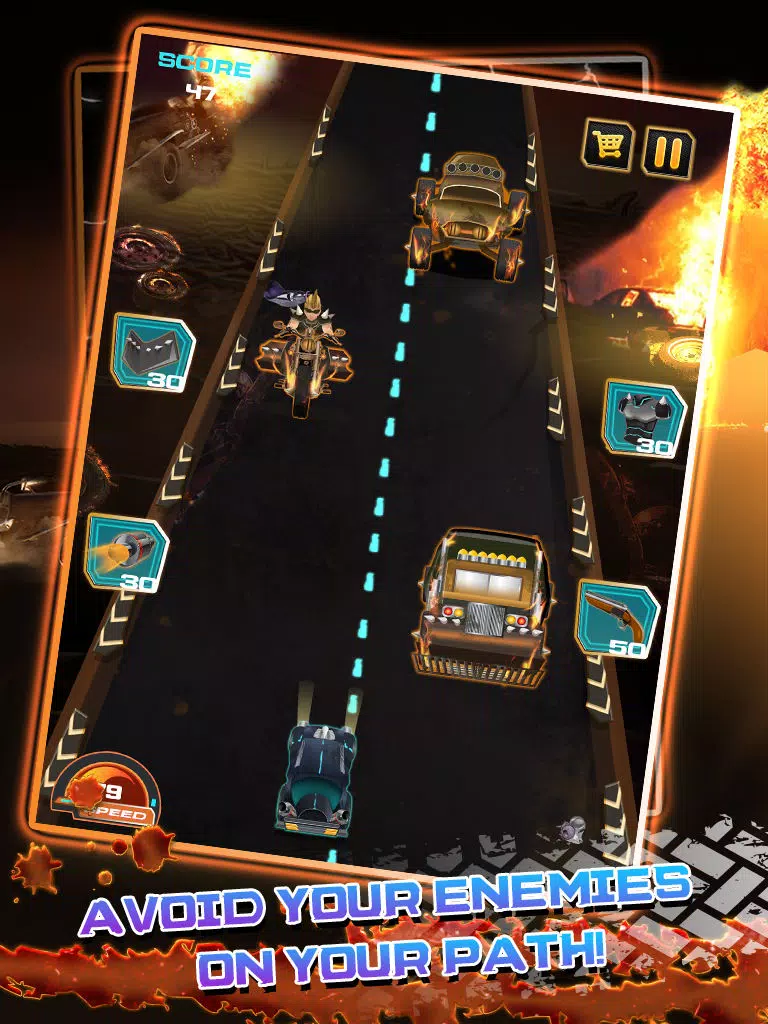 Mad Fury Night Road Race – Max Speed Adrenaline Rush Armor Racing Game iPad 应用截图
