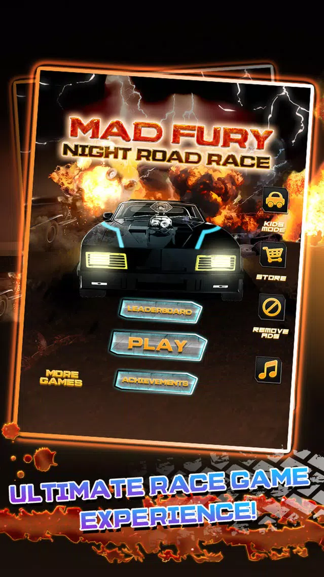 Mad Fury Night Road Race – Max Speed Adrenaline Rush Armor Racing Game应用截图