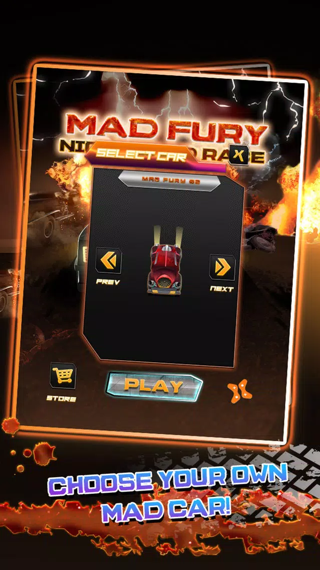 Mad Fury Night Road Race – Max Speed Adrenaline Rush Armor Racing Game应用截图