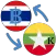 Thai baht to Myanmar kyat