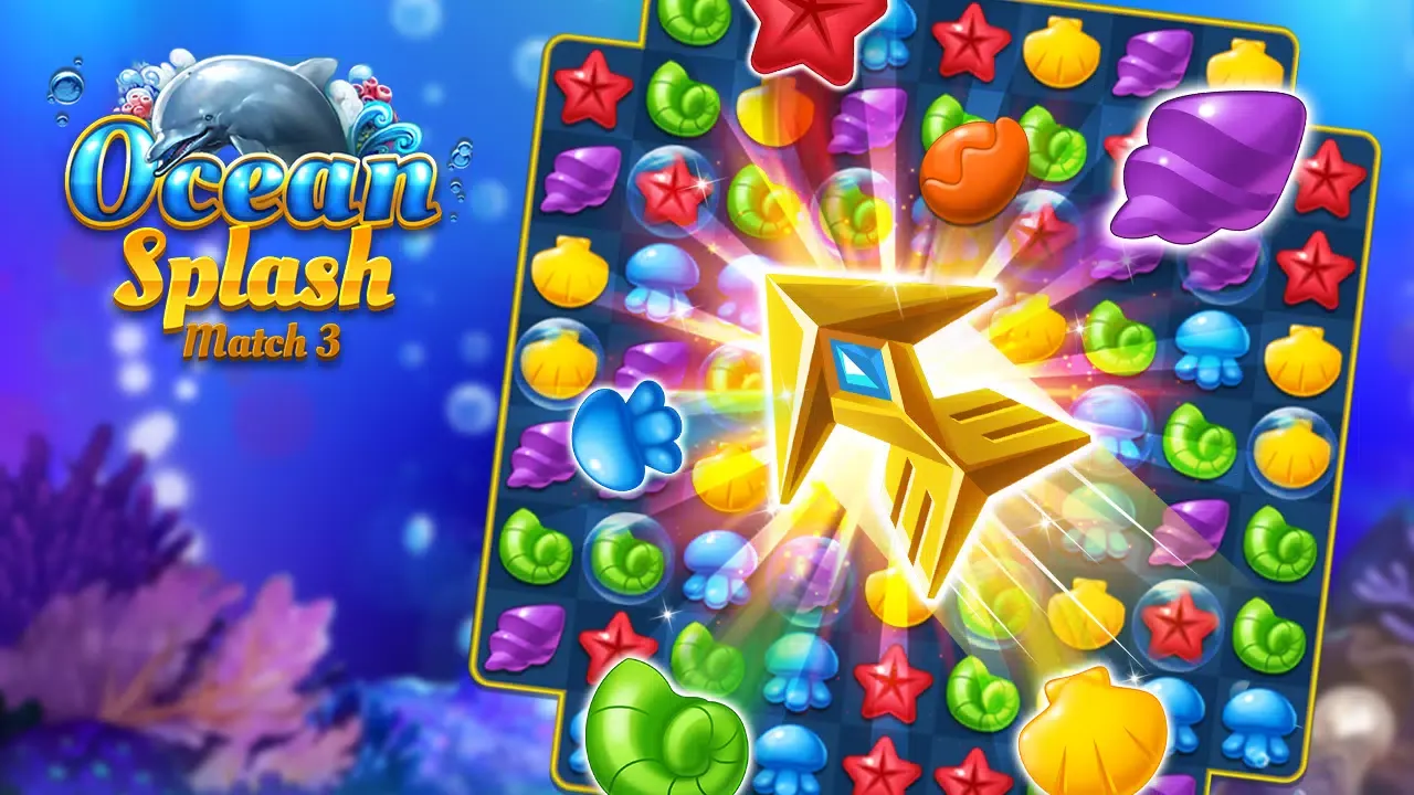 Ocean Splash: Jelly Fish gems Screenshots