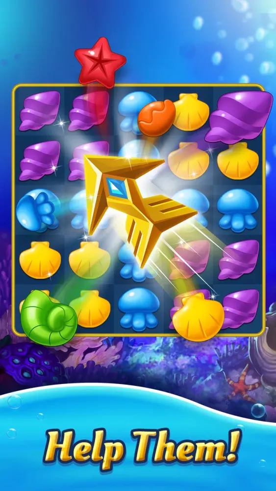 Ocean Splash: Jelly Fish gems Screenshots
