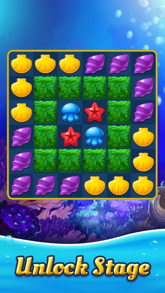Ocean Splash: Jelly Fish gems Screenshots