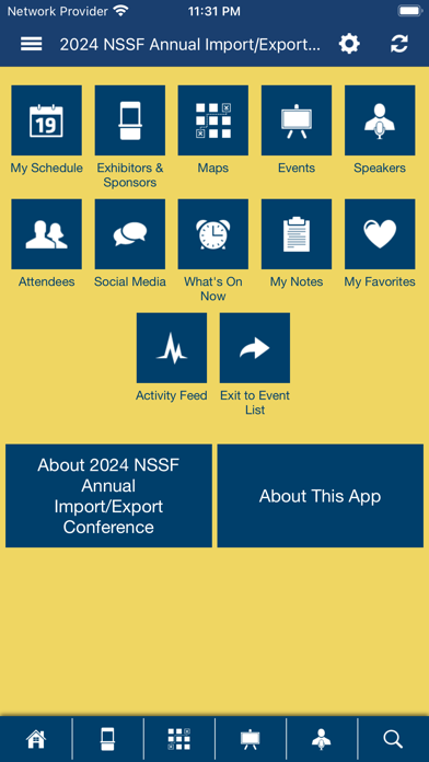 NSSF Events Screenshots