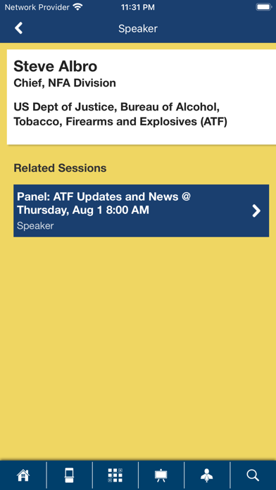 NSSF Events Screenshots
