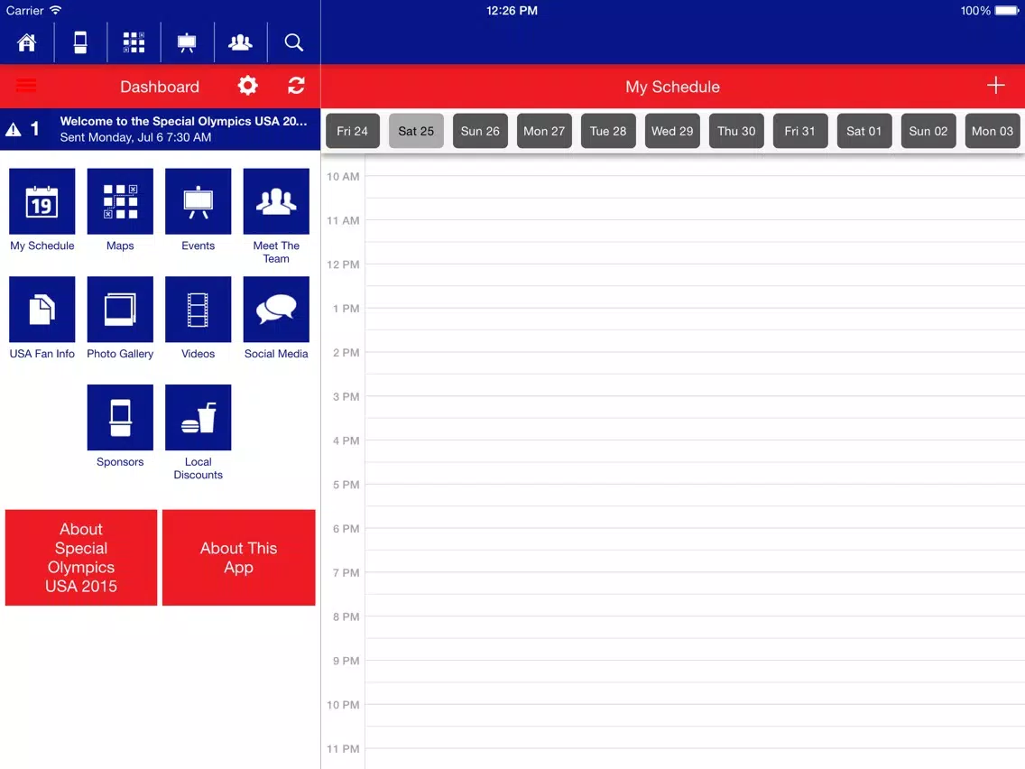 Special Olympics USA 2015 iPad Screenshots