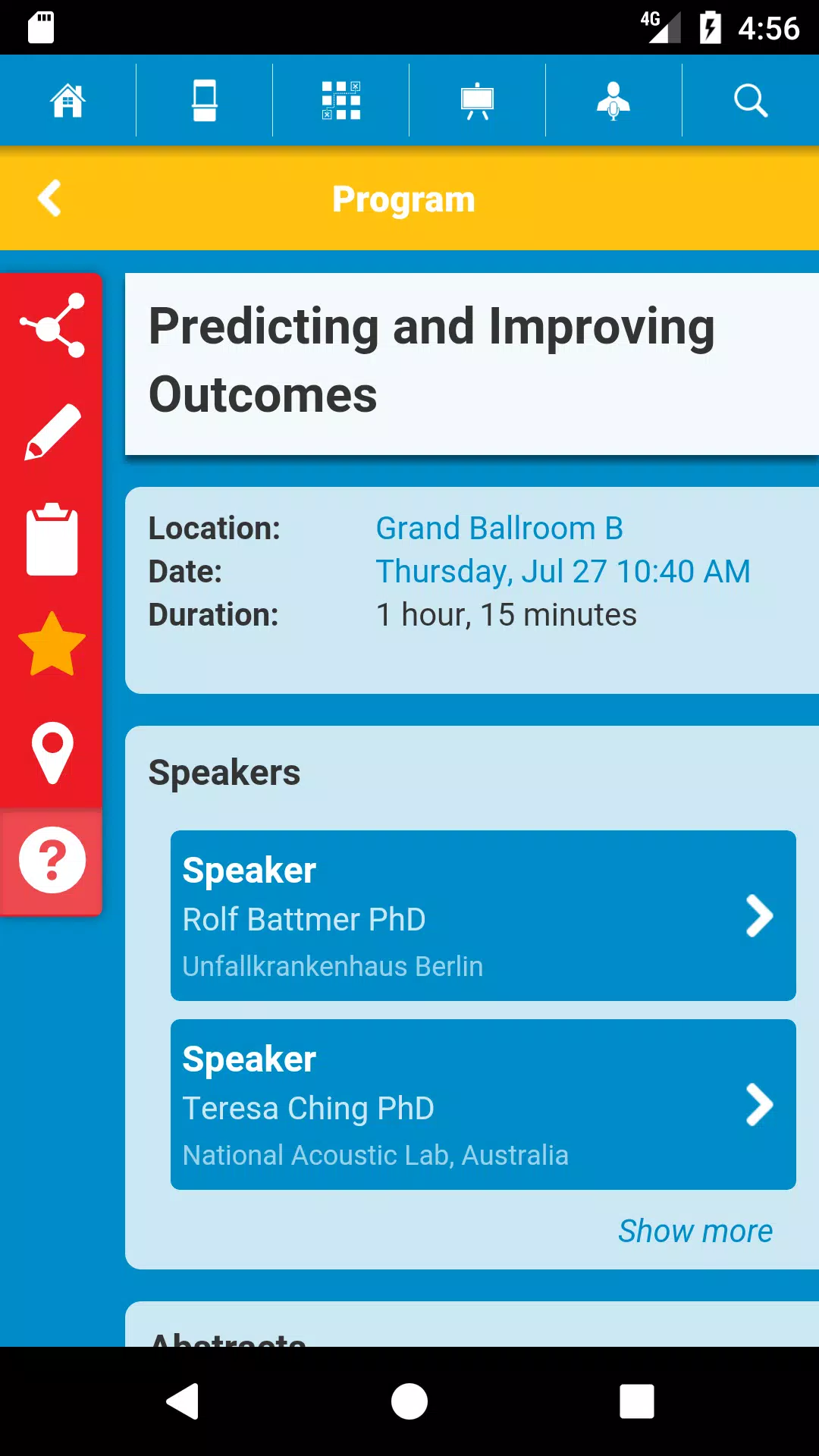 15th Symposium on Cochlear Imp Screenshots