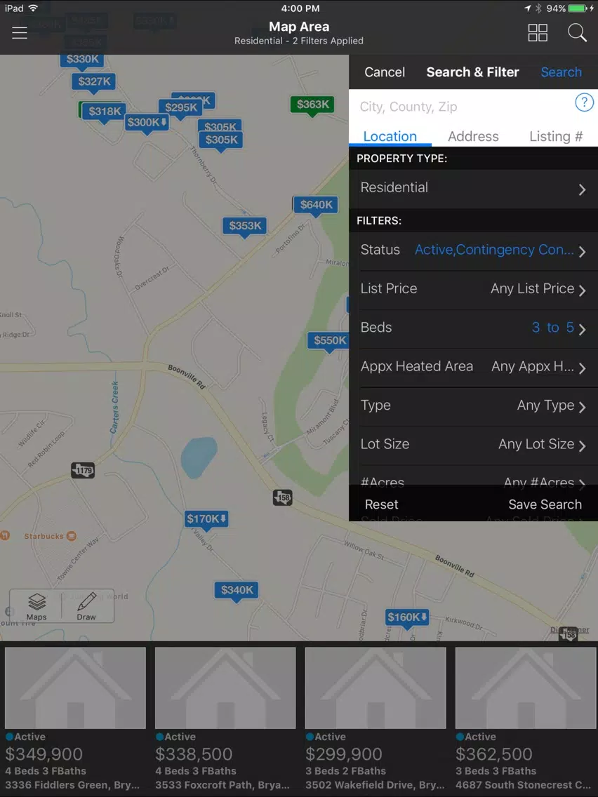 BCSMLS iPad Screenshots