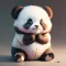 AI Art Teddy Panda - Teddi