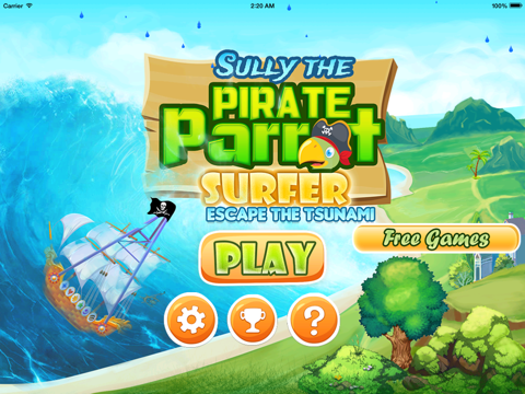 Sully the Pirate Parrot Surfer iPad  Ekran Görüntüleri
