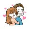 Couple Life Love Stickers