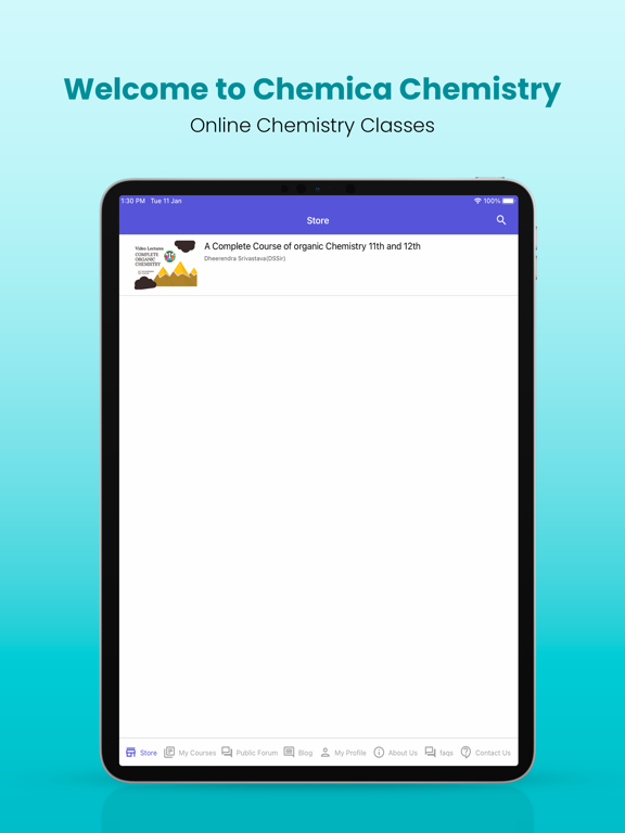 CHEMICA CHEMISTRY CLASSES 2.0 iPad Screenshots