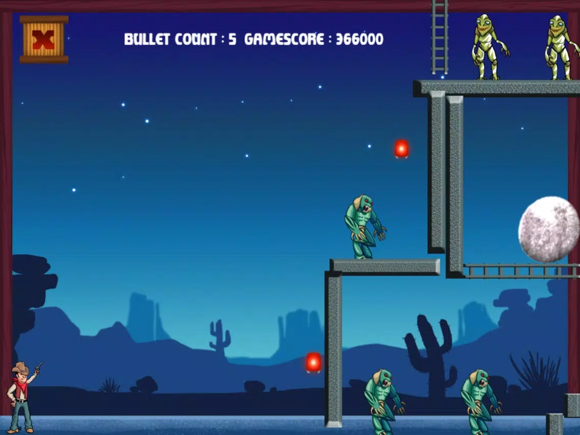 Cowboy Shooter -HD iPad  Screenshots