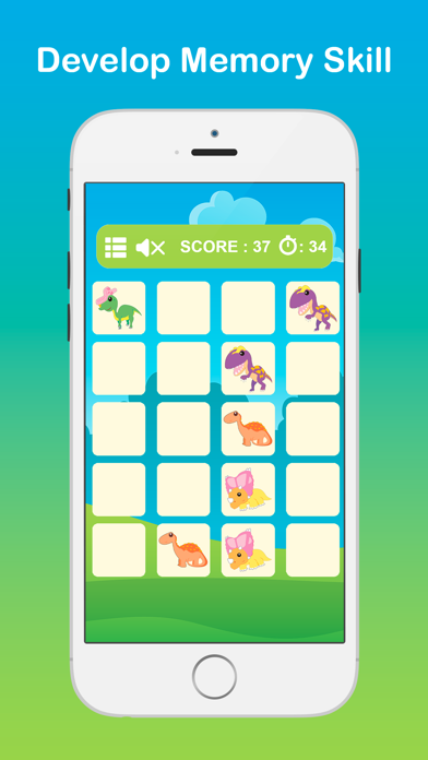 Dino Kids Matching - Dinosaur Memory Games Free For Kids HD Screenshots