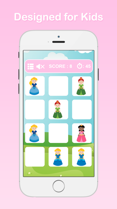 Princess Matching Games for Kids - Match Up 2 Beautiful Princess Cards Screenshots