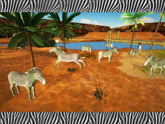 Zebra Simulator & Animal Wildlife Game iPad Screenshots