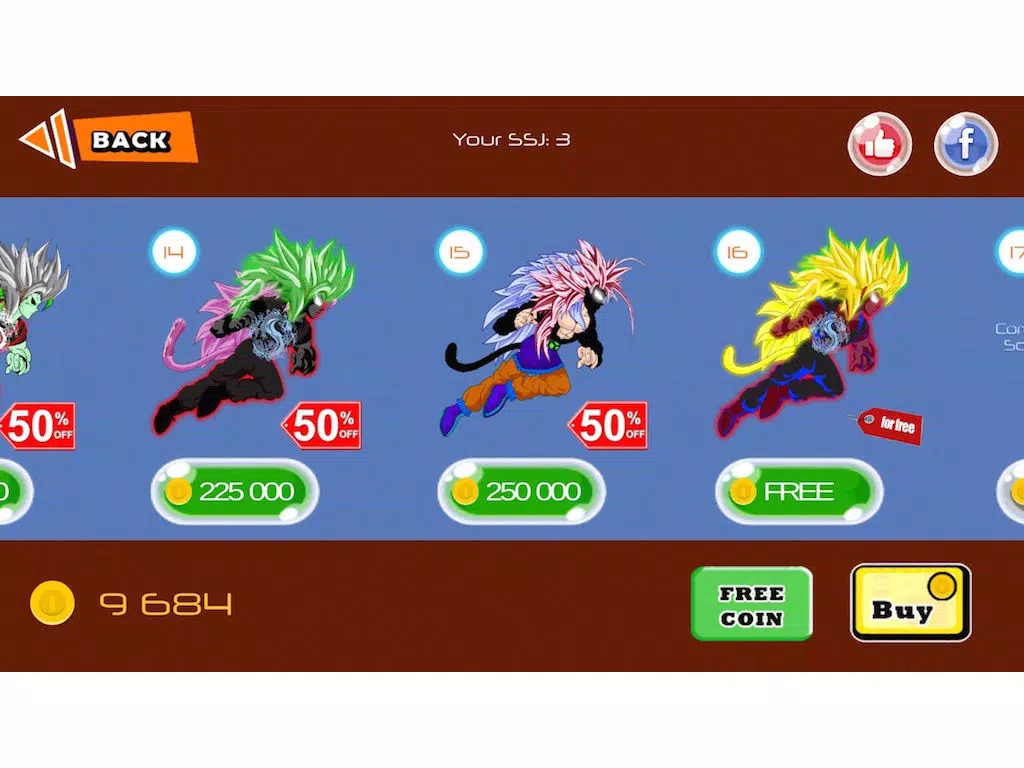 Zrzuty ekranu Dragon Ghost Saiyan Warrior iPad 