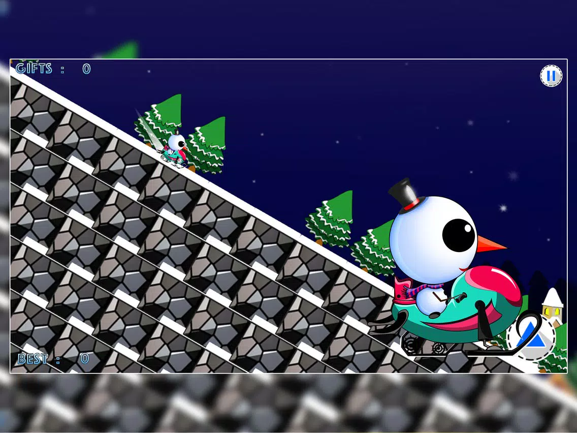 Iceberg the Cute Snow Man : The Fun Free Winter Race Game - Free Edition iPad Screenshots