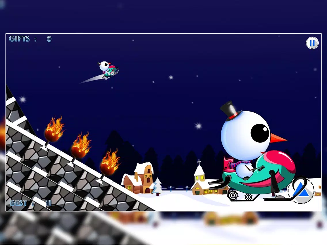 Iceberg the Cute Snow Man : The Fun Free Winter Race Game - Free Edition iPad Screenshots