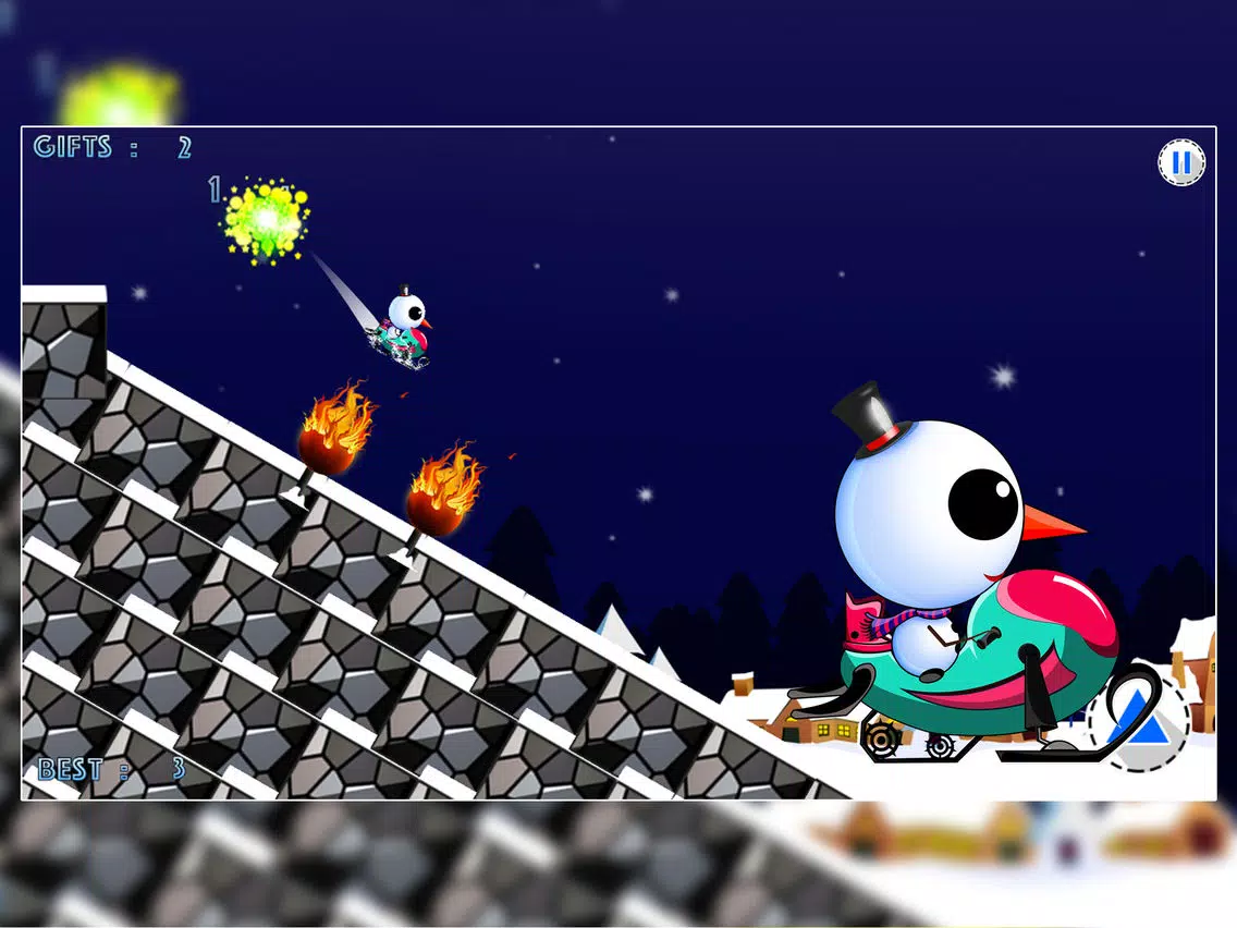 Iceberg the Cute Snow Man : The Fun Free Winter Race Game - Free Edition iPad Screenshots