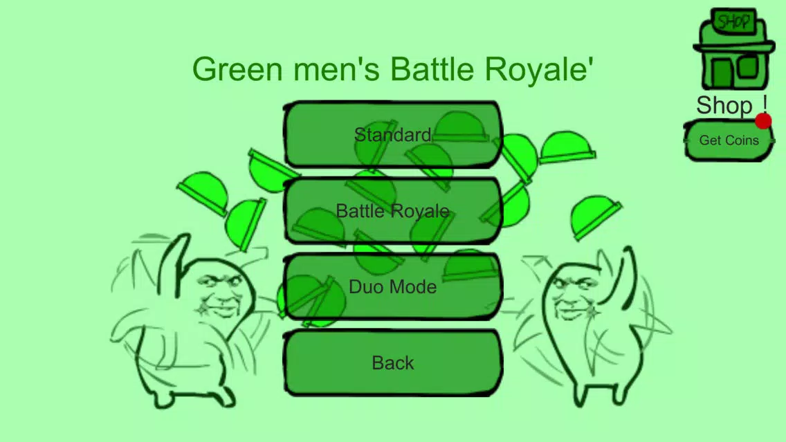 Green men's Battle Royale Screenshots