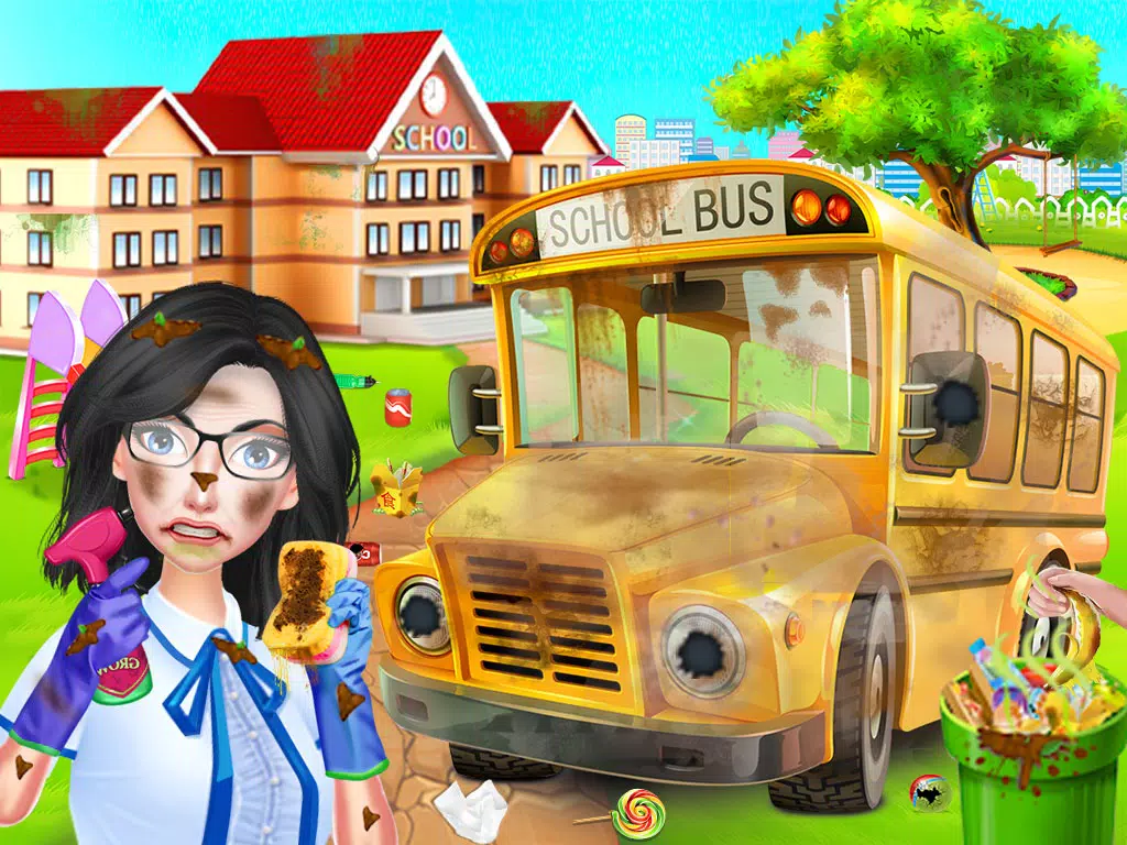 School Cleanup - Cleaning Game Screenshots