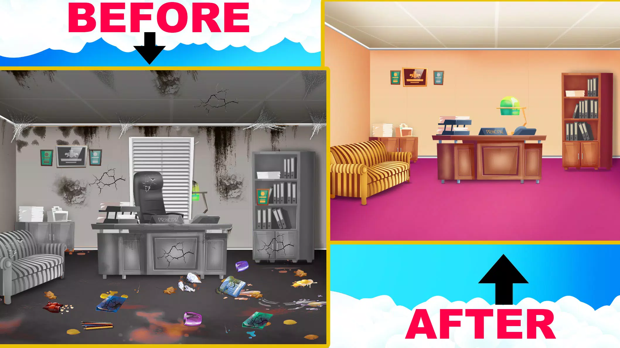 School Cleanup - Cleaning Game Screenshots