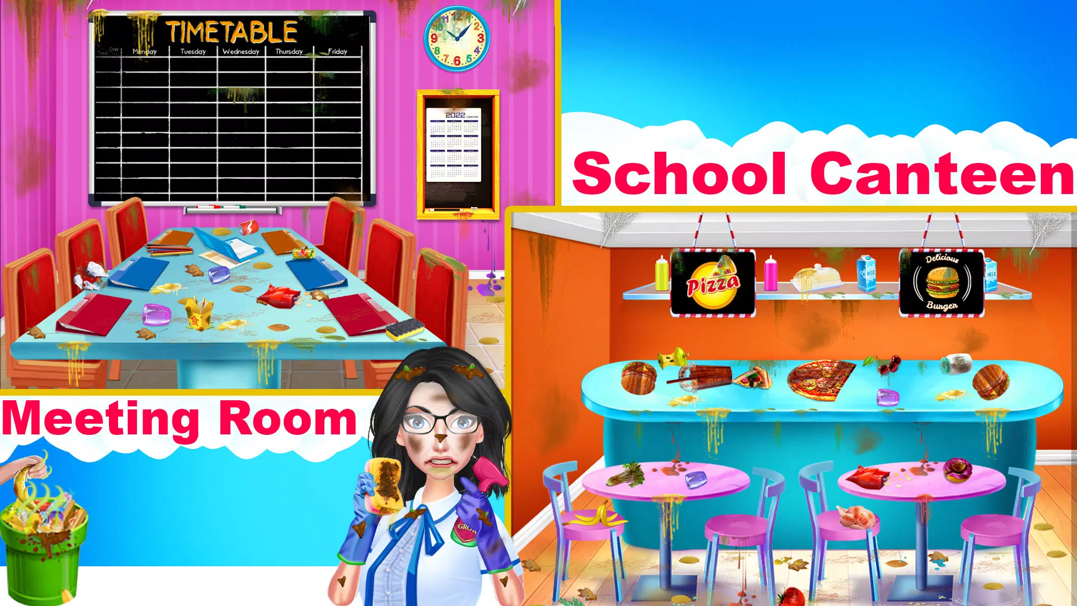 School Cleanup - Cleaning Game Screenshots