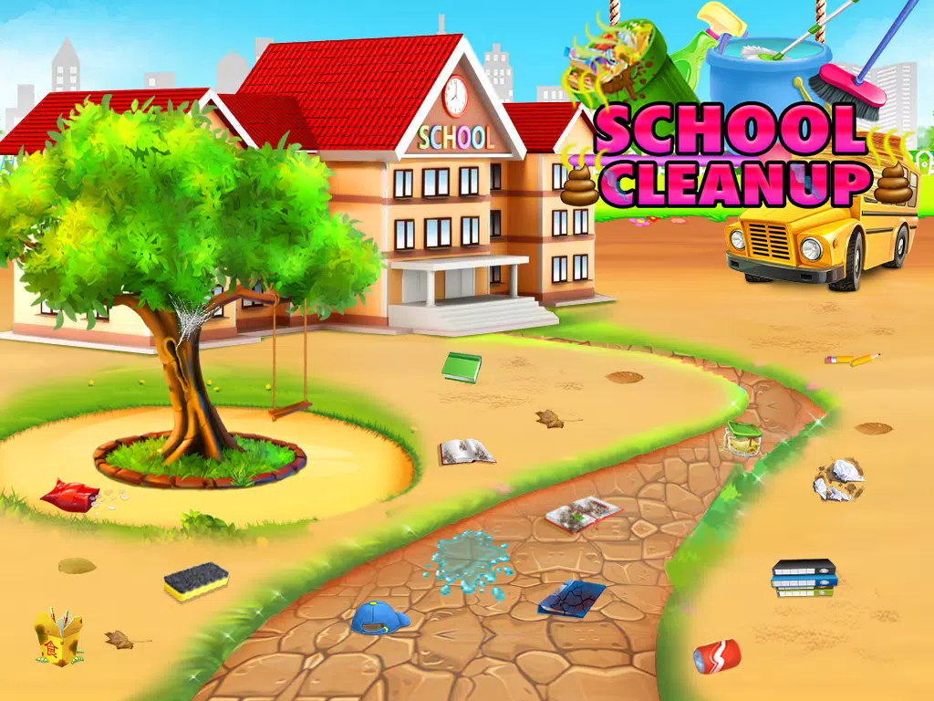 School Cleanup - Cleaning Game Screenshots
