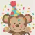 Adorable Monkey Stickers