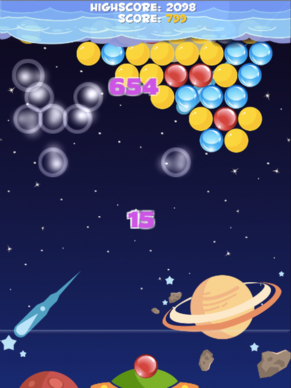 Bubble Cloud Planet Mania - Popping Shooter Puzzle Free Game iPad Screenshots