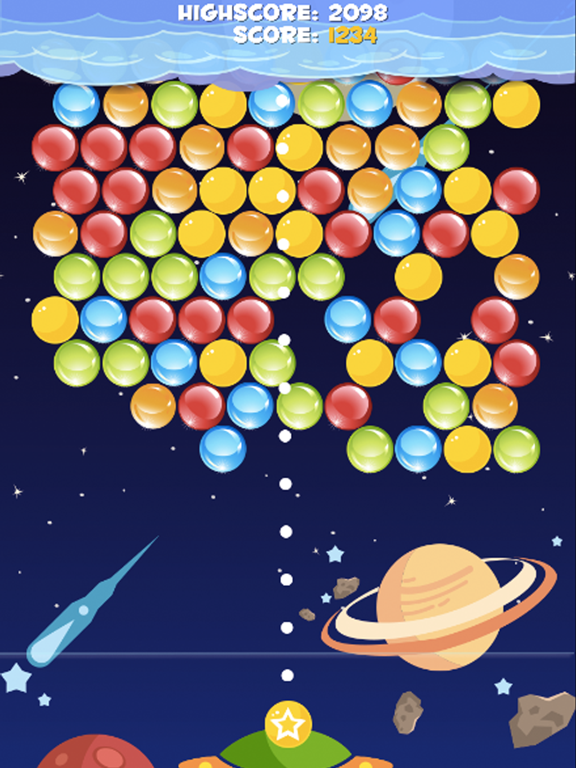 Bubble Cloud Planet Mania - Popping Shooter Puzzle Free Game iPad Screenshots