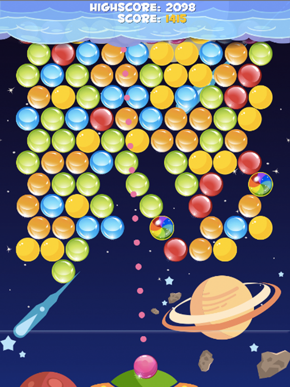 Bubble Cloud Planet Mania - Popping Shooter Puzzle Free Game iPad Screenshots
