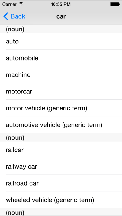 Synonyms En Screenshots