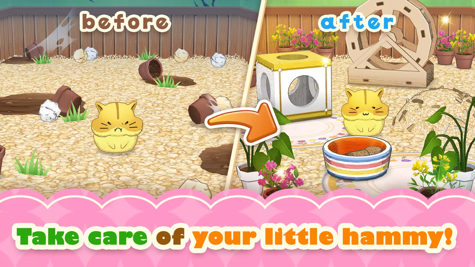 Hamster Life match and home Screenshots