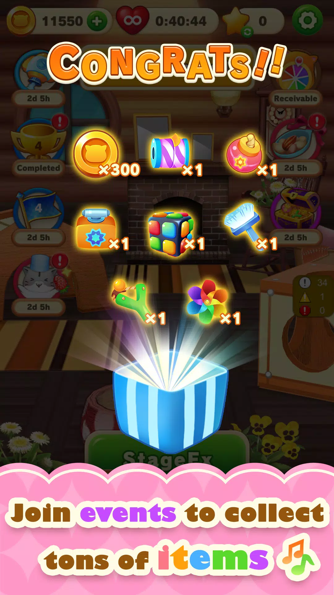 Hamster Life match and home Screenshots