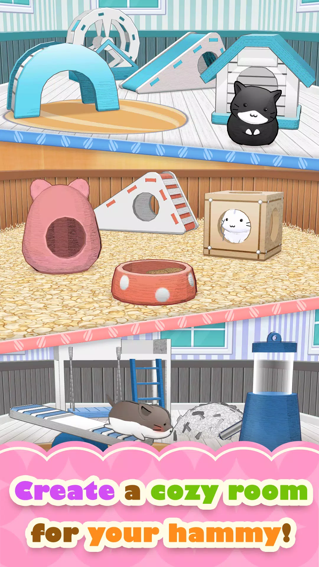 Hamster Life match and home Screenshots