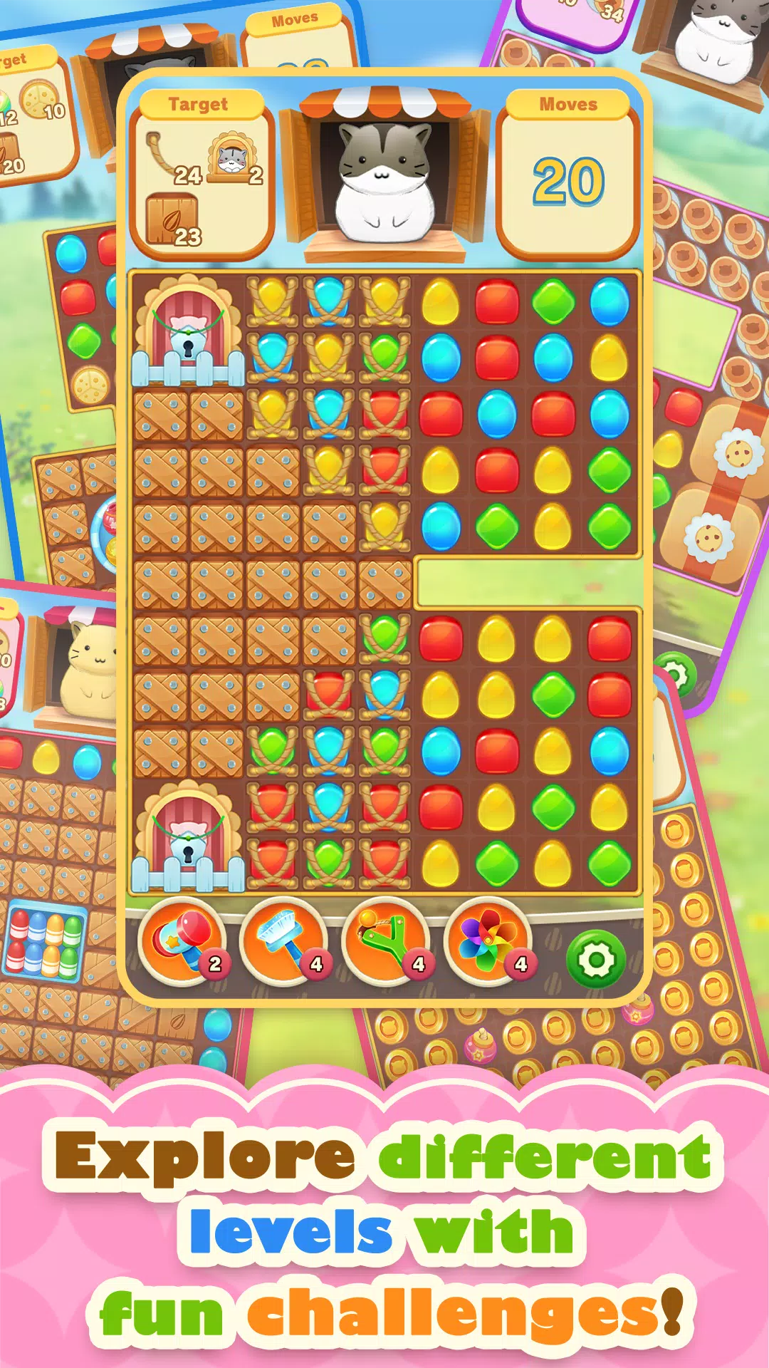 Hamster Life match and home Screenshots