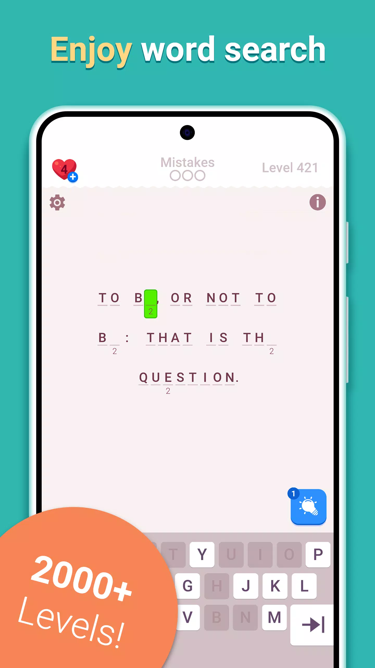 Cryptogram Letters and Numbers Screenshots