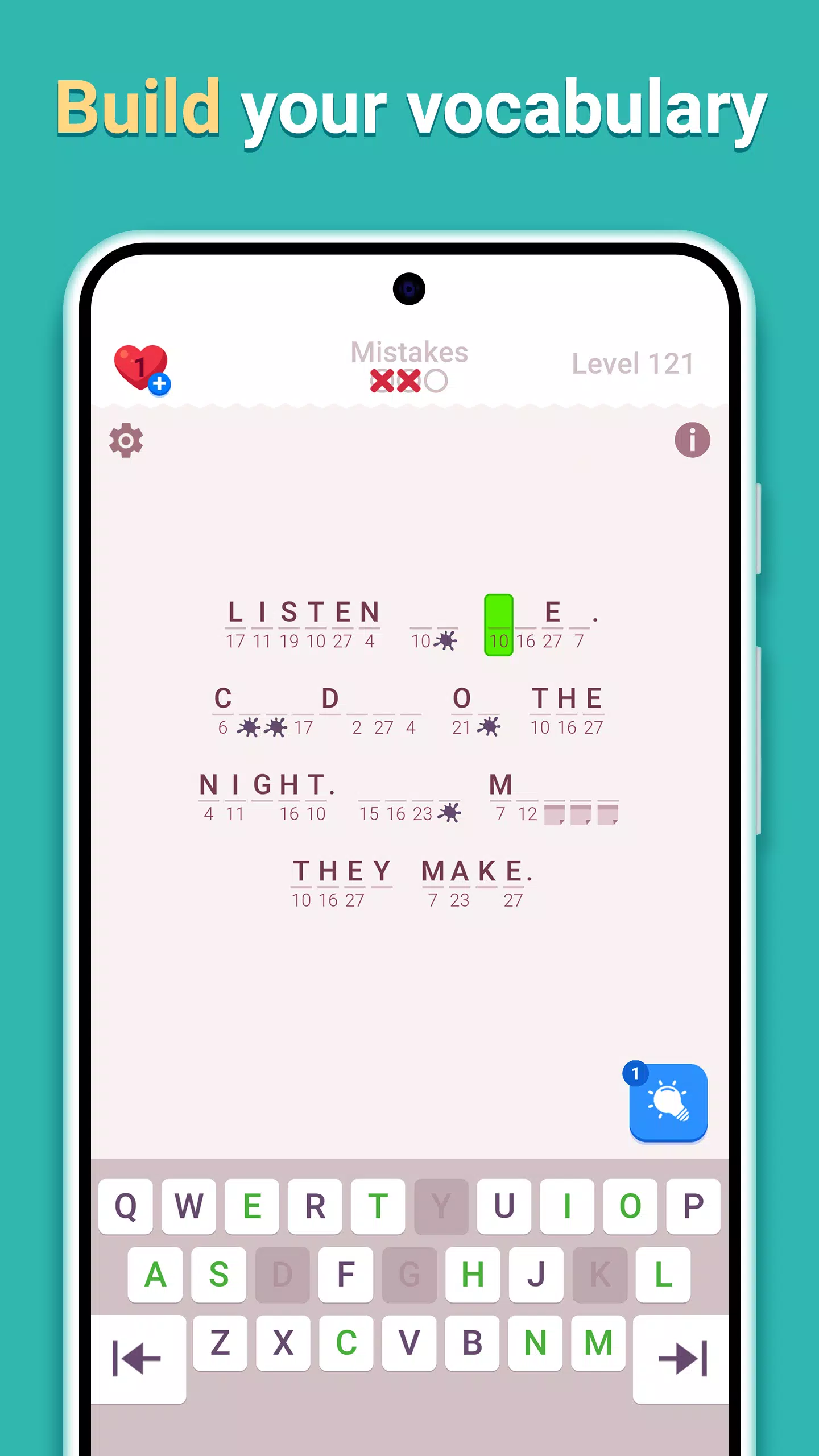 Cryptogram Letters and Numbers Screenshots