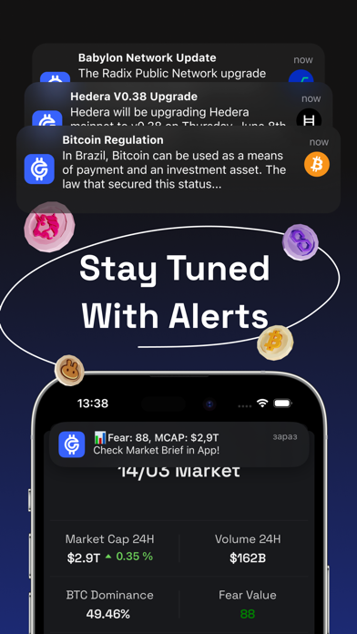 Crypto Signals: Events, News Screenshots