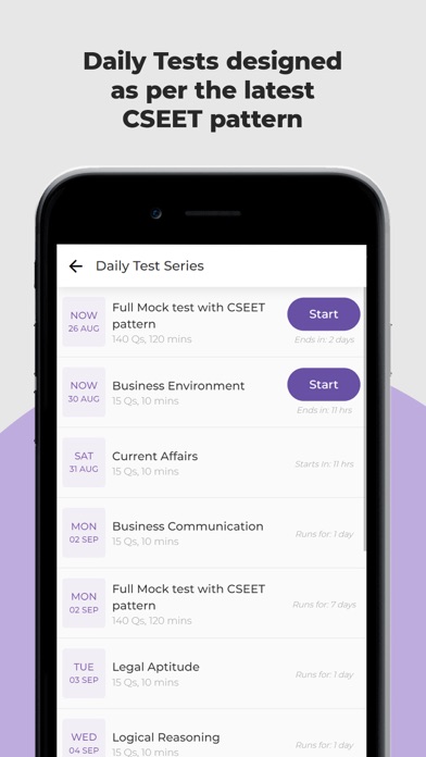 Zrzuty ekranu CSEET Exam Prep App By Achieve