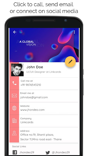 Linkcards Business Cards Screenshots