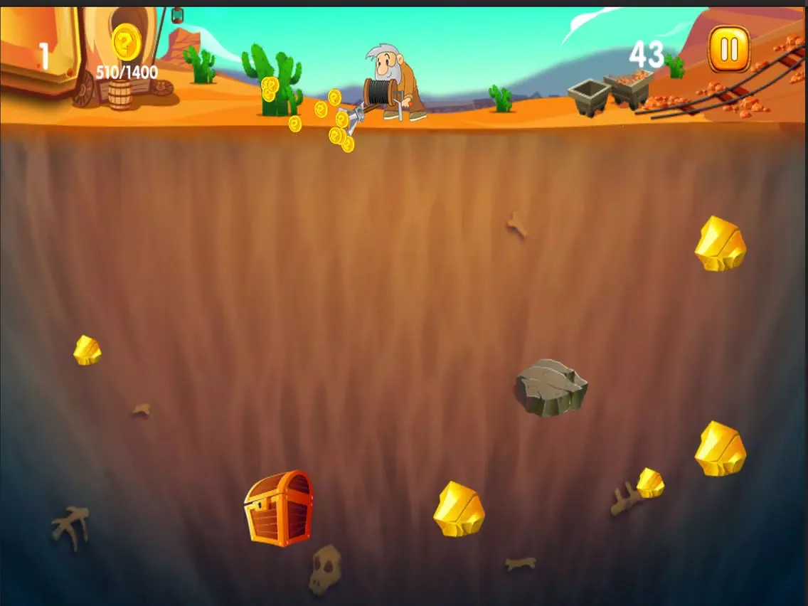 Tangkapan layar Gold Miner Adventure HD iPad 