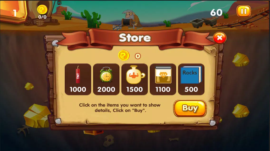 Captures d'écran de Gold Miner Adventure HD