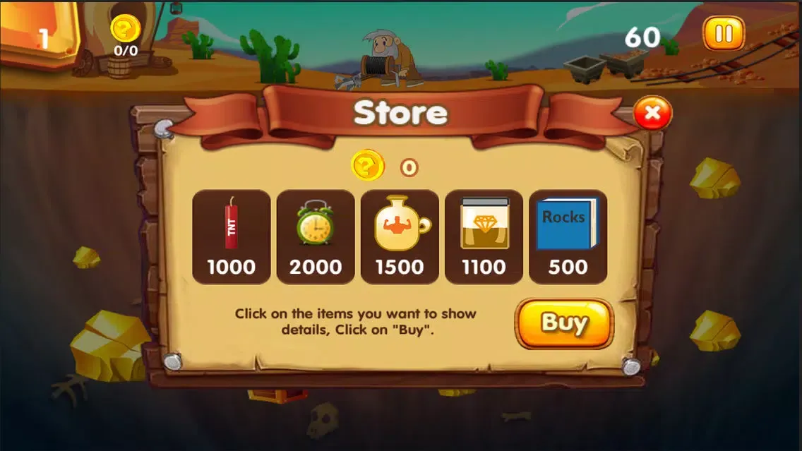 Tangkapan layar Gold Miner Adventure HD