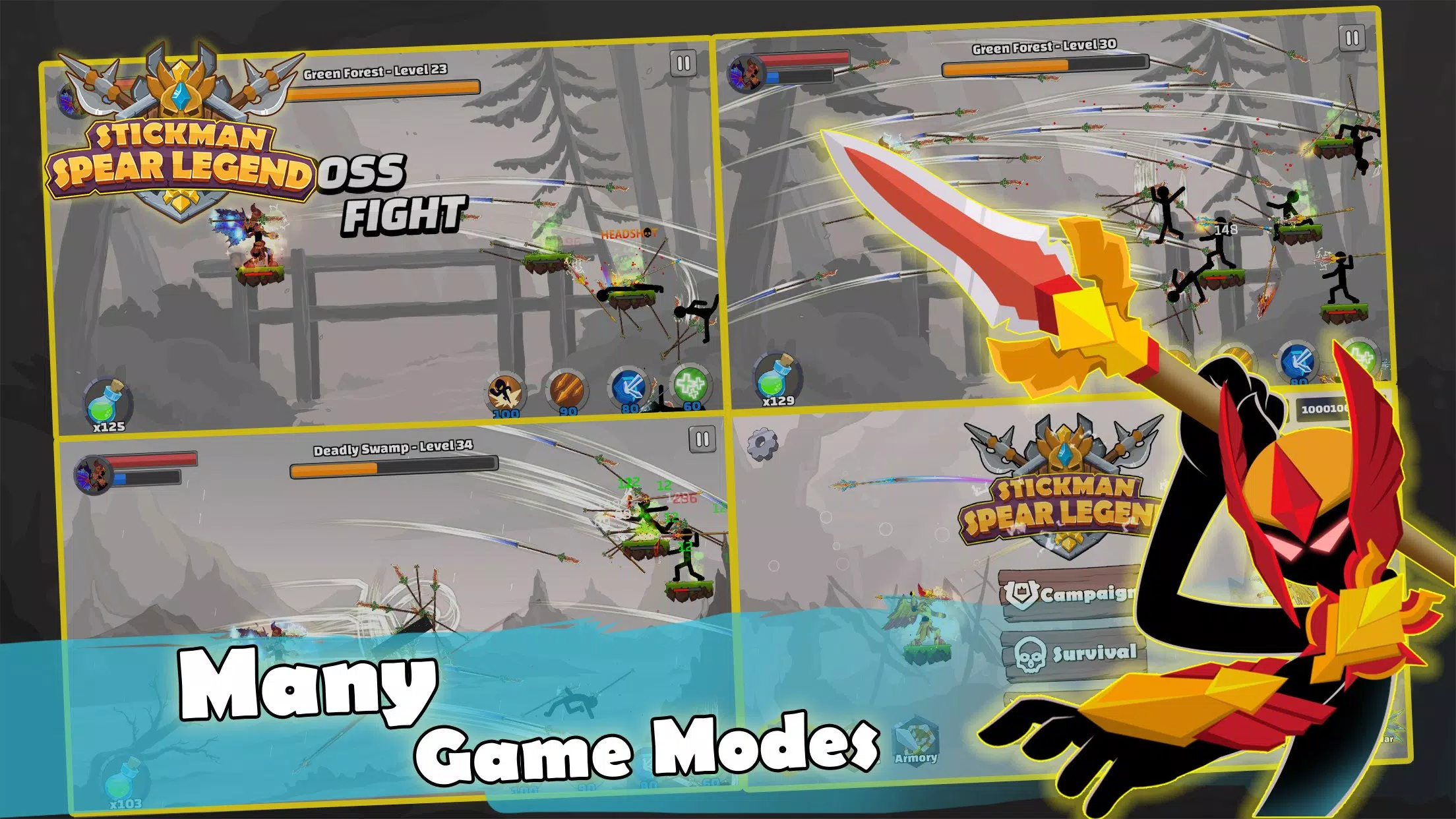 Stick Spear Legend Screenshots