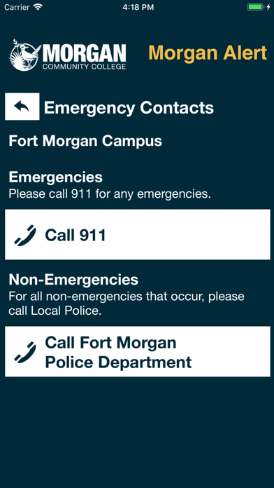 Morgan Alert Screenshots